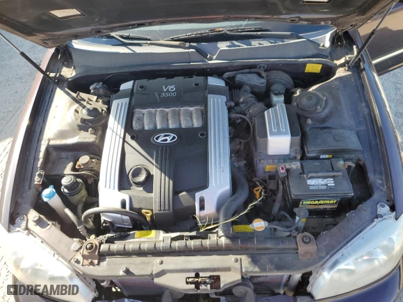 2005 Hyundai XG350 with VIN KMHFU45E95A424638, listed as a Copart auction lot 70498344 with 78,050 mi miles and Clean Title. Bid and sale history available at carsss.com. Image 11.