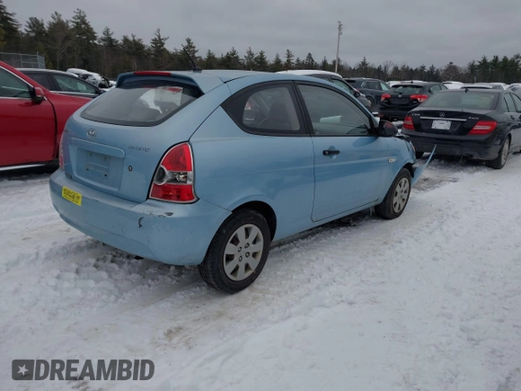 2008 Hyundai Accent GS with VIN KMHCM36C98U062601, listed as a IAAI auction lot 41565161 with 148,281 mi miles. Bid and sale history available at carsss.com. Image 4.