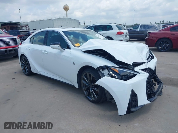 2023 Lexus IS 350 F Sport with VIN JTHGZ1B26P5071871, listed as a IAAI auction lot 42103497 with 16,456 mi miles and . Bid and sale history available at DreamBid. Image 1.