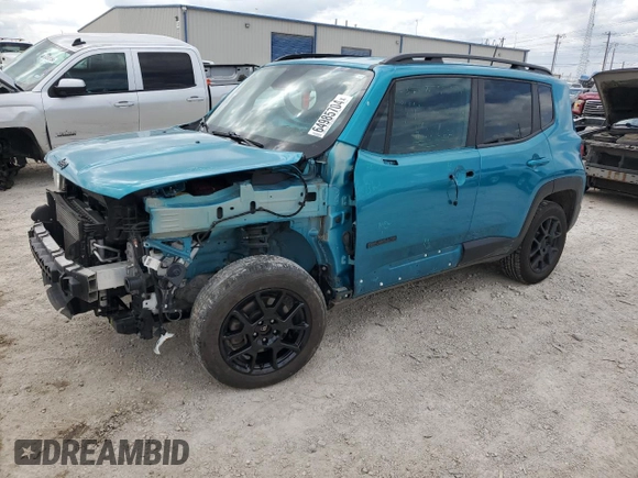 2020 Jeep Renegade Latitude with VIN ZACNJBBB0LPL34764, listed as a Copart auction lot 64985704 with 82,443 mi miles and Salvage title. Bid and sale history available at DreamBid. Image 1.