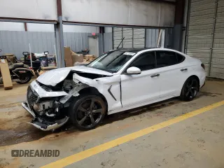 2019 Genesis G70 2.0T Advanced with VIN KMTG44LA9KU012949, listed as a Copart auction lot 44118065 with 166,212 mi miles and Salvage Title. Bid and sale history available at carsss.com. Image 1.