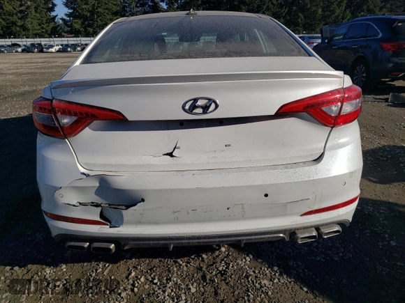 2015 Hyundai Sonata Sport with VIN 5NPE34AB5FH043748, listed as a Copart auction lot 42813165 with 91,769 mi miles and Salvage Title. Bid and sale history available at carsss.com. Image 6.