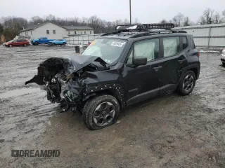 2016 Jeep Renegade Sport with VIN ZACCJAAW3GPC59251, listed as a Copart auction lot 43929405 with Not Provided miles and Salvage Title. Bid and sale history available at carsss.com. Image 1.
