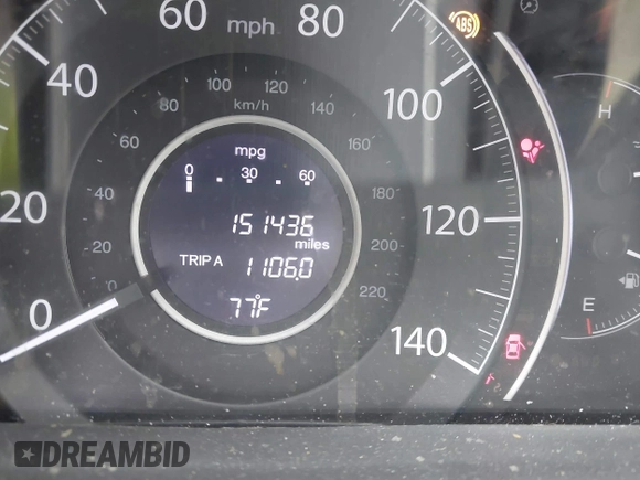 2016 Honda CR-V LX with VIN 5J6RM4H34GL092377, listed as a IAAI auction lot 42155449 with 151,436 mi miles. Bid and sale history available at carsss.com. Image 15.