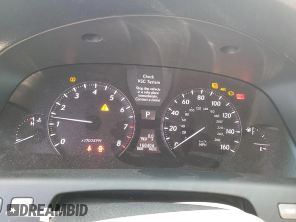 2007 Lexus LS 460 z VIN JTHBL46F775051316, wystawiony jako Copart lot #55252955 z przebiegiem 160 404 mil mil oraz Szkoda całkowita • Salvage title. Historia ofert i sprzedaży dostępna na DreamBid. Obrazek 9.