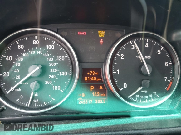 2011 BMW 3 Series 328i with VIN WBAPH7C52BE850433, listed as a Copart auction lot 51310665 with 245,317 mi miles and Salvage Title. Bid and sale history available at carsss.com. Image 9.