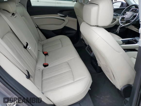 2022 Audi e-tron Premium with VIN WA1AABGE1NB022142, listed as a Copart auction lot 55533575 with 46,599 mi miles and Salvage Title. Bid and sale history available at DreamBid. Image 11.