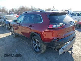 2020 Jeep Cherokee Limited with VIN 1C4PJMDNXLD555396, listed as a IAAI auction lot 41839372 with 36,078 mi miles. Bid and sale history available at carsss.com. Image 3.