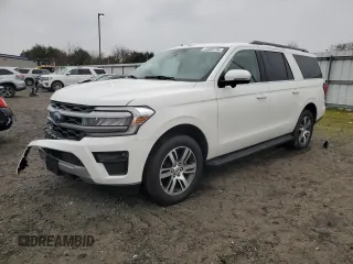 2024 Ford Expedition Max XLT with VIN 1FMJK1J86REA90405, listed as a Copart auction lot 43005195 with 3,496 mi miles and Salvage Title. Bid and sale history available at DreamBid. Image 1.