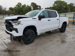 2024 Chevrolet Silverado 1500 LT Trail Boss with VIN 3GCUDFE83RG418326, listed as a Copart auction lot 85560014 with 6,736 mi miles and Salvage Title. Bid and sale history available at DreamBid. Image 1.