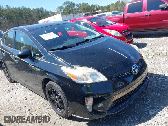 2013 Toyota Prius One with VIN JTDKN3DU6D0351915, listed as a IAAI auction lot 41867686 with 242,528 mi miles. Bid and sale history available at carsss.com. Image 1.