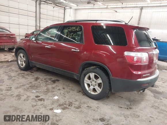 2009 GMC Acadia SLE1 with VIN 1GKEV13D79J168614, listed as a IAAI auction lot 41249576 with 203,555 mi miles and . Bid and sale history available at carsss.com. Image 3.