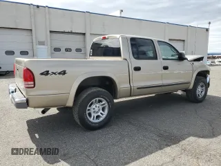 2004 Dodge Dakota SLT with VIN 1D7HG48N24S528242, listed as a Copart auction lot 52423025 with 113,786 mi miles and Salvage title. Bid and sale history available at DreamBid. Image 3.