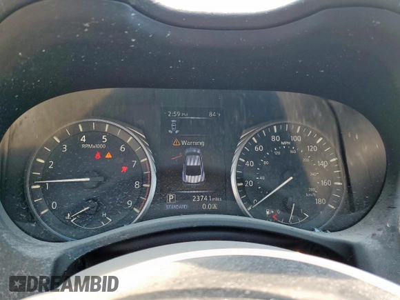 2021 Infiniti Q60 Luxe with VIN JN1EV7KK6MM410124, listed as a Copart auction lot 66422574 with 23,741 mi miles and Salvage title. Bid and sale history available at DreamBid. Image 9.