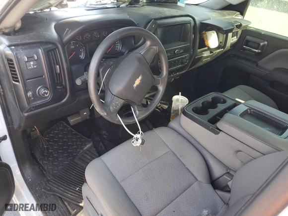 2016 Chevrolet Silverado 1500 Custom with VIN 1GCVKPEH5GZ182985, listed as a Copart auction lot 76981814 with 0 mi miles and Salvage Title. Bid and sale history available at carsss.com. Image 8.