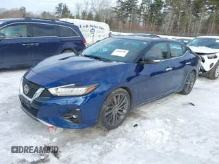 2020 Nissan Maxima Platinum with VIN 1N4AA6FVXLC380903, listed as a IAAI auction lot 41588780 with 44,238 mi miles and . Bid and sale history available at DreamBid. Image 2.