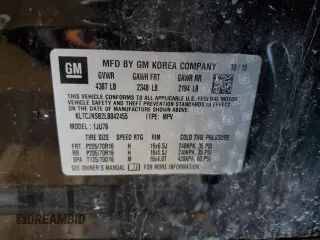 2020 Chevrolet Trax LS z VIN KL7CJNSB2LB042455, wystawiony jako Copart lot #48518325 z przebiegiem 40 904 mil mil oraz Szkoda całkowita • Salvage title. Historia ofert i sprzedaży dostępna na DreamBid. Obrazek 15.