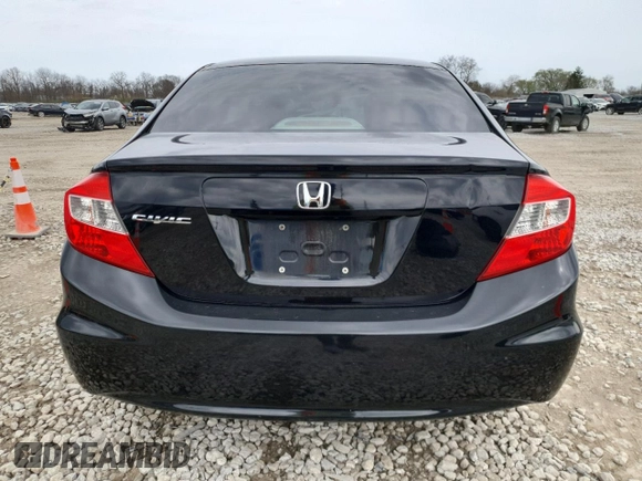 2012 Honda Civic LX with VIN 19XFB2F57CE069900, listed as a Copart auction lot 51695095 with 156,382 mi miles and Salvage Title. Bid and sale history available at DreamBid. Image 6.
