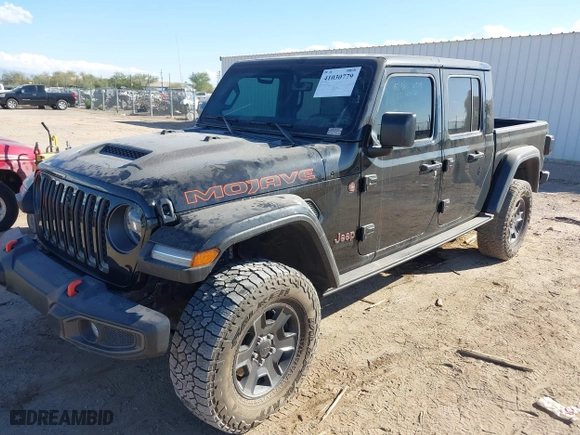 2022 Jeep Gladiator Mojave with VIN 1C6JJTEG7NL180485, listed as a IAAI auction lot 41030779 with 41,445 mi miles. Bid and sale history available at carsss.com. Image 2.