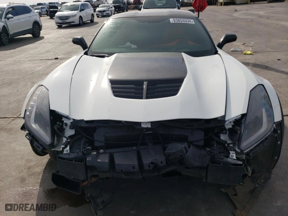 2016 Chevrolet Corvette Z06 2LZ with VIN 1G1YS2D67G5612192, listed as a Copart auction lot 83853334 with 33,808 mi miles and Salvage Title. Bid and sale history available at carsss.com. Image 5.