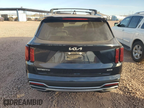 2023 Kia Sorento SX Prestige with VIN KNDRMDLH1P5205778, listed as a Copart auction lot 44644595 with 33,160 mi miles and Salvage title. Bid and sale history available at DreamBid. Image 6.