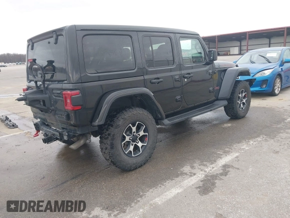 2021 Jeep Wrangler Unlimited Rubicon z VIN 1C4HJXFG8MW775419, wystawiony jako IAAI lot #41797178 z przebiegiem 56 166 mil mil oraz . Historia ofert i sprzedaży dostępna na DreamBid. Obrazek 4.