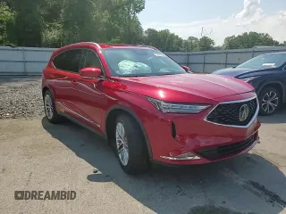 2022 Acura MDX w/Advance Package with VIN 5J8YE1H89NL022350, listed as a Copart auction lot 63437354 with 22,895 mi miles and Salvage Title. Bid and sale history available at carsss.com. Image 12.