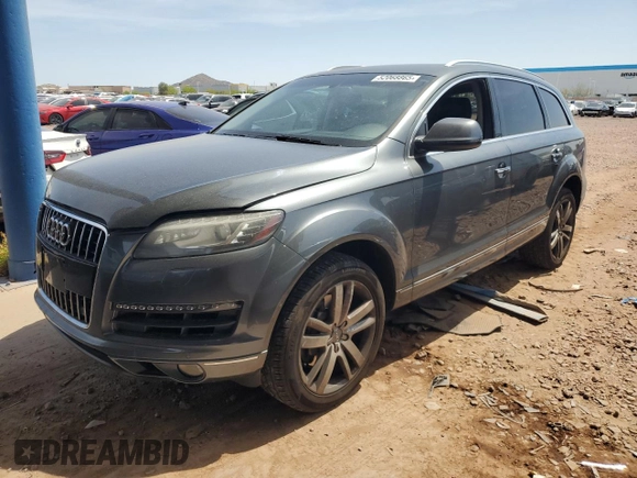2013 Audi Q7 3.0T Premium Plus with VIN WA1LGAFE0DD000932, listed as a Copart auction lot 52068865 with 128,046 mi miles and Salvage Title. Bid and sale history available at carsss.com. Image 1.