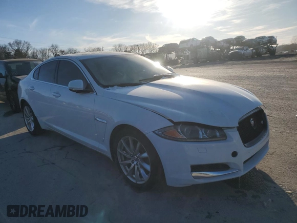 2013 Jaguar XF I4 RWD with VIN SAJWA0ES3DPS71960, listed as a Copart auction lot 46400345 with 0 mi miles and Clean Title. Bid and sale history available at carsss.com. Image 4.