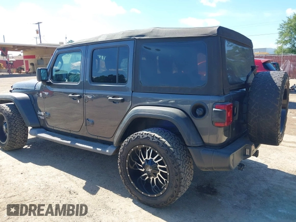 2018 Jeep Wrangler Unlimited Sport S с VIN 1C4HJXDN6JW277829, выставлен на аукционе IAAI как лот 42607187 с пробегом 107 461 миль миль и . История ставок и продаж доступна на DreamBid. Изображение 3.