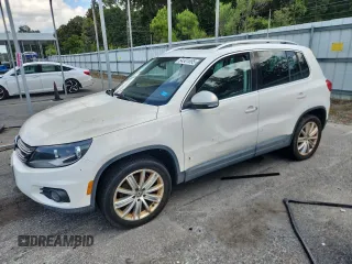 2012 Volkswagen Tiguan SE with VIN WVGBV7AX6CW591205, listed as a Copart auction lot 64301695 with Not provided miles and Clean title. Bid and sale history available at DreamBid. Image 1.