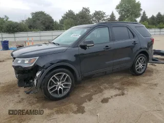 2019 Ford Explorer Sport with VIN 1FM5K8GT8KGA85349, listed as a Copart auction lot 60400925 with 125,765 mi miles and Salvage title. Bid and sale history available at DreamBid. Image 1.