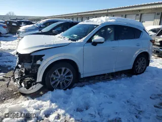 2024 Mazda CX-5 2.5 S Premium Plus Package with VIN JM3KFBEM7R0398021, listed as a Copart auction lot 87690325 with 7,538 mi miles and Salvage Title. Bid and sale history available at carsss.com. Image 1.