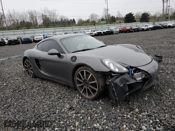 2014 Porsche Cayman with VIN WP0AA2A81EK170848, listed as a Copart auction lot 54178125 with 42,979 mi miles and Salvage Title. Bid and sale history available at DreamBid. Image 7.