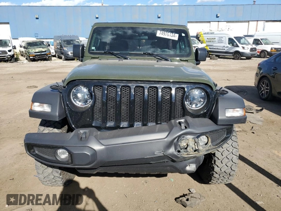 2023 Jeep Wrangler Willys with VIN 1C4HJXDN1PW523503, listed as a Copart auction lot 74976134 with 18,630 mi miles and Clean Title. Bid and sale history available at DreamBid. Image 5.