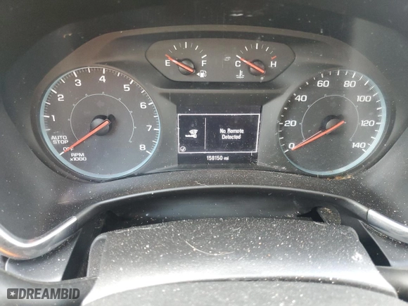 2020 Chevrolet Equinox LS with VIN 2GNAXHEV0L6271727, listed as a Copart auction lot 46811495 with 158,150 mi miles and Salvage Title. Bid and sale history available at carsss.com. Image 9.