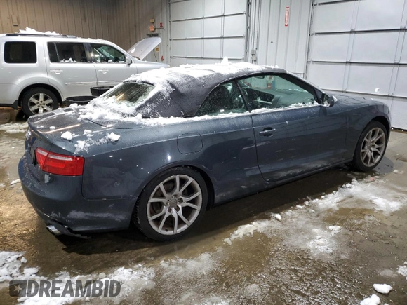 2010 Audi A5 Premium with VIN WAUCFAFH6AN023623, listed as a Copart auction lot 83347044 with 121,420 mi miles and Clean title. Bid and sale history available at DreamBid. Image 3.