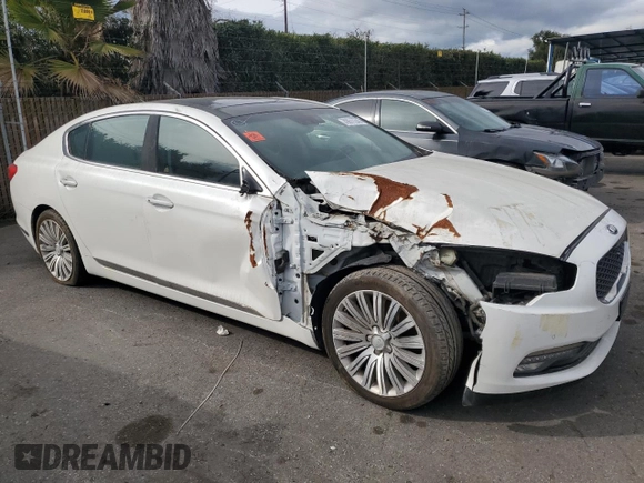 2015 Kia K900 Premium with VIN KNALU4D46F6026661, listed as a Copart auction lot 43611345 with 121,161 mi miles and Clean title. Bid and sale history available at DreamBid. Image 4.