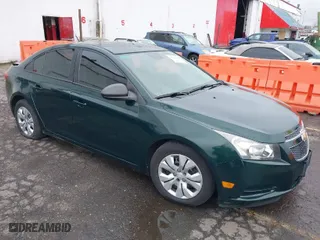 2014 Chevrolet Cruze LS with VIN 1G1PB5SH4E7214490, listed as a IAAI auction lot 41745330 with 110,698 mi miles. Bid and sale history available at carsss.com. Image 1.