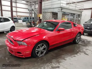 2014 Ford Mustang V6 with VIN 1ZVBP8AMXE5265097, listed as a IAAI auction lot 40945167 with NaN miles. Bid and sale history available at carsss.com. Image 18.