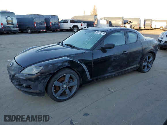 2004 Mazda RX-8 with VIN JM1FE173840127019, listed as a Copart auction lot 88172815 with 151,934 mi miles and Salvage Title. Bid and sale history available at carsss.com. Image 1.
