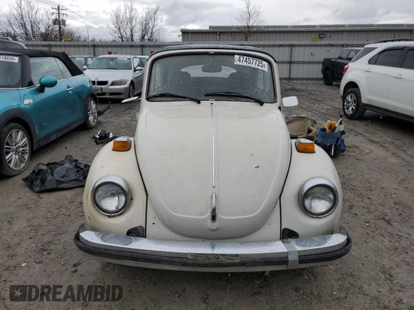 1978 Volkswagen Beetle with VIN 1582067349, listed as a Copart auction lot 47457725 with 346,185 mi miles and Salvage Title. Bid and sale history available at DreamBid. Image 5.