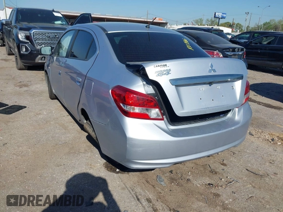 2020 Mitsubishi Mirage ES z VIN ML32F3FJ1LHF12385, wystawiony jako IAAI lot #41857039 z przebiegiem 64 909 mil mil oraz . Historia ofert i sprzedaży dostępna na DreamBid. Obrazek 3.