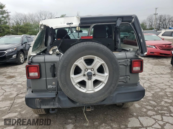 2020 Jeep Wrangler Willys with VIN 1C4GJXAG6LW273669, listed as a Copart auction lot 81670144 with 64,934 mi miles and Salvage title. Bid and sale history available at DreamBid. Image 6.