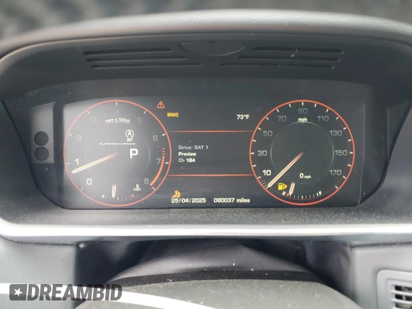 2015 Land Rover Range Rover Sport Supercharged with VIN SALWR2TF3FA519874, listed as a Copart auction lot 53366595 with 80,037 mi miles and Clean title. Bid and sale history available at DreamBid. Image 9.