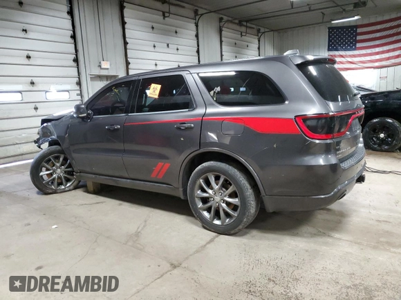 2015 Dodge Durango R/T with VIN 1C4SDJCT4FC786725, listed as a Copart auction lot 57618275 with 183,188 mi miles and Non repairable. Bid and sale history available at DreamBid. Image 2.