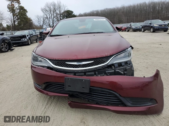 2016 Chrysler 200 LX with VIN 1C3CCCFB5GN182424, listed as a Copart auction lot 48893475 with 69,302 mi miles and Salvage Title. Bid and sale history available at carsss.com. Image 5.