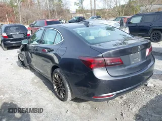 2015 Acura TLX V6 Advance with VIN 19UUB2F77FA020150, listed as a IAAI auction lot 41096144 with 127,414 mi miles. Bid and sale history available at carsss.com. Image 3.