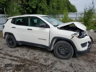 2017 Jeep Compass Sport with VIN 3C4NJCAB6HT632763, listed as a Copart auction lot 69117274 with Not Provided miles and Salvage Title. Bid and sale history available at carsss.com. Image 4.
