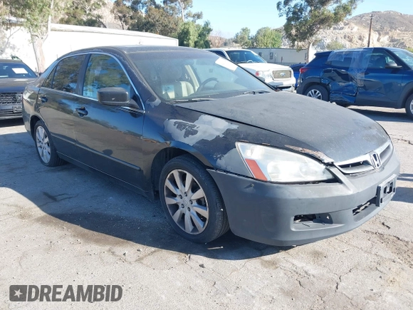 2006 Honda Accord EX-L z VIN 1HGCM665X6A066714, wystawiony jako IAAI lot #42268642 z przebiegiem 243 025 mil mil oraz . Historia ofert i sprzedaży dostępna na DreamBid. Obrazek 1.